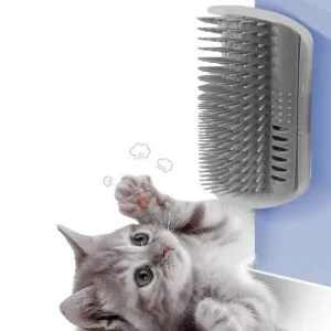 جدار ليونة الزاوية هرش لعبة القط الذاتي . Soft Corner Wall Scratcher Toy Cat Self Grooming