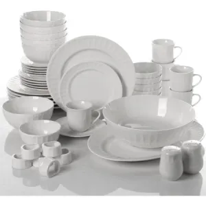 46-Piece Dinnerware and Serveware Set, Service for 6