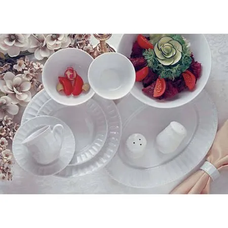 46-Piece Dinnerware and Serveware Set, Service for 6