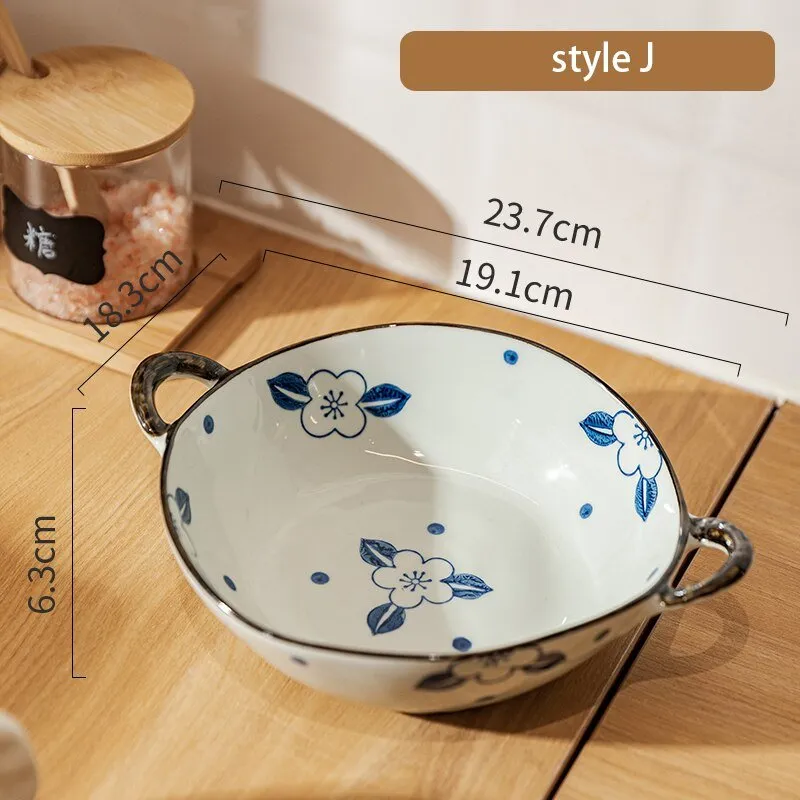 7.5 Inch Japanese Noodle Bowl with Handle