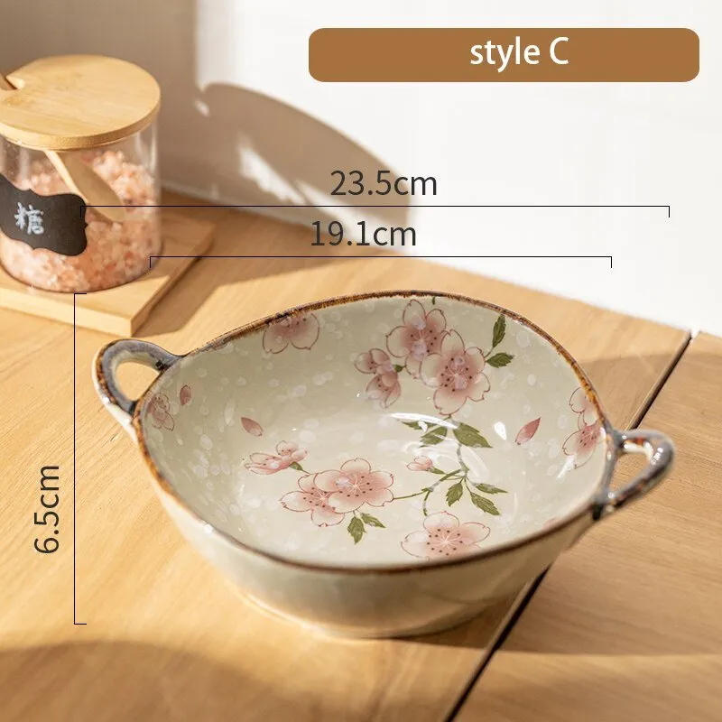 7.5 Inch Japanese Noodle Bowl with Handle