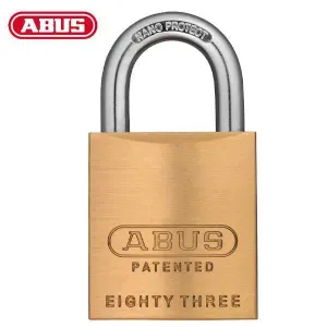 Abus - 83/45- Solid Brass Padlock - Schlage Keyway - Keyed Alike - 1 53/64" Width