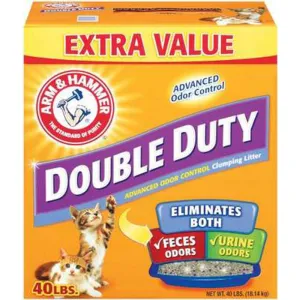 Arm & Hammer Double Duty Clumping Cat Litter 40 lb