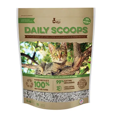 Cat Love Daily Scoops - Recycled Paper Litter - 12 lbs