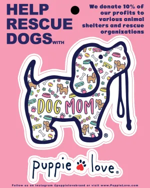 DOG MOM PATTERN PUP DECAL