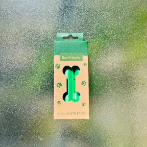 Dog Poop Bags, Eco-Friendly, Leak-Proof, 8 roll/box (120 bags), Green
