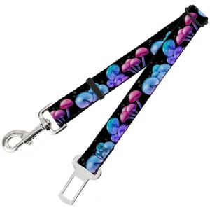 Dog Safety Seatbelt for Cars - Mushroom Glow Black/Multi Color