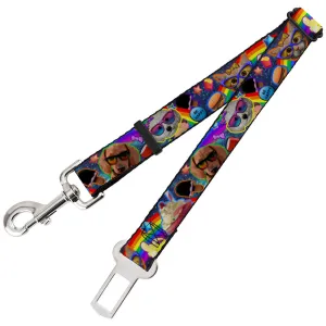 Dog Safety Seatbelt for Cars - Pets & Snacks Rainbow Collage