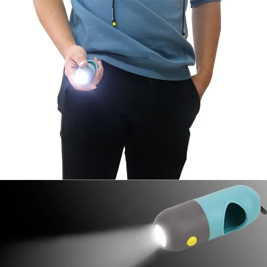 Dog Waste Dispenser With LED Flash Light