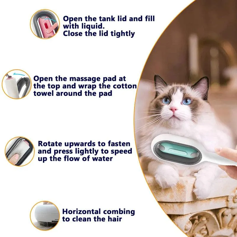 Double-Sided, Multifunctional Cat Grooming Brush