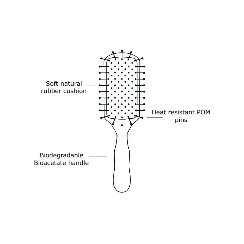 EYE Faux Ivory Paddle Brush, Travel Size