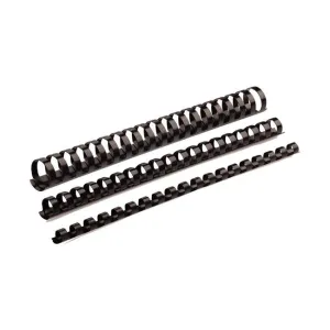 Fellowes Plastic Binding Combs 10mm Black Pack 100