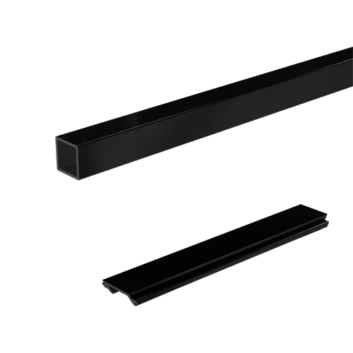 Fencing Peak Aluminium Balustrade 1800mm Black Standard Stair Baluster And Spacer Kit