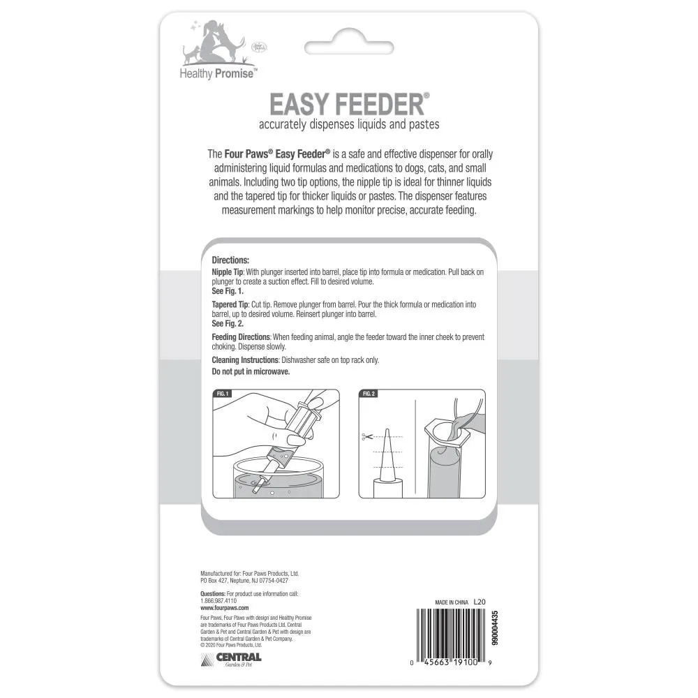 Four Paws Healthy Promise Easy Feeder Pet Feeding Syringe 2Pk