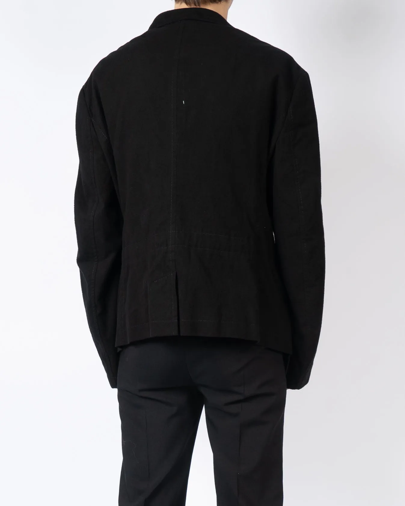 FW17 Black Officiers Wool Blazer Jacket