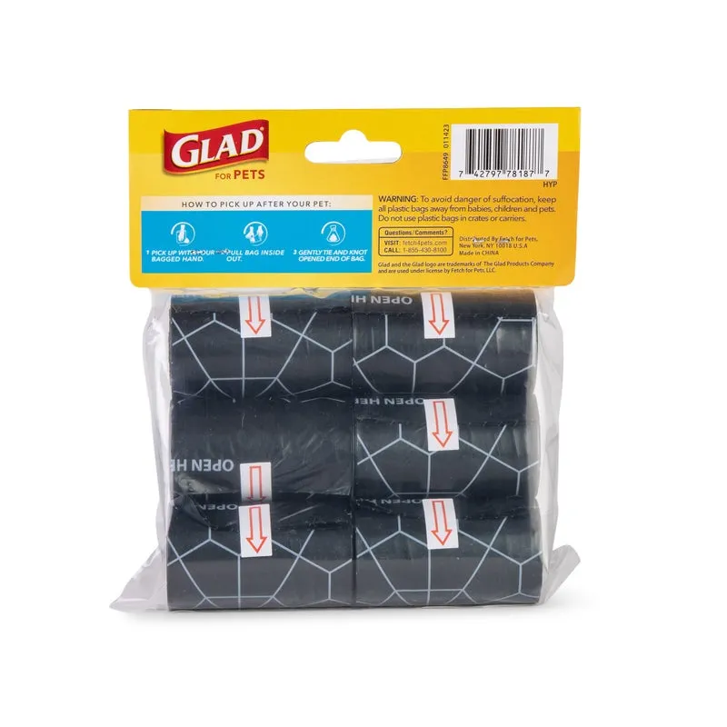 Glad for Pets Waste Bags Refill Rolls - Fresh Scent, 90 Bags