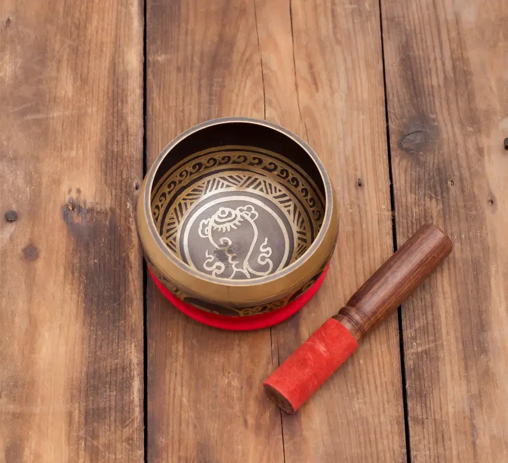 Golden Tibetan Bowl A Handmade Masterpiece
