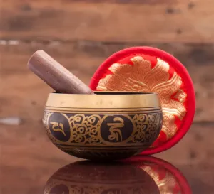 Golden Tibetan Bowl A Handmade Masterpiece