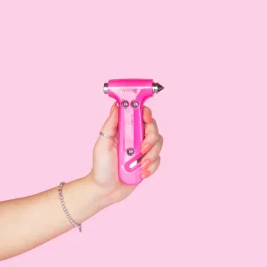 Hot Pink Metallic Emergency Escape Hammer