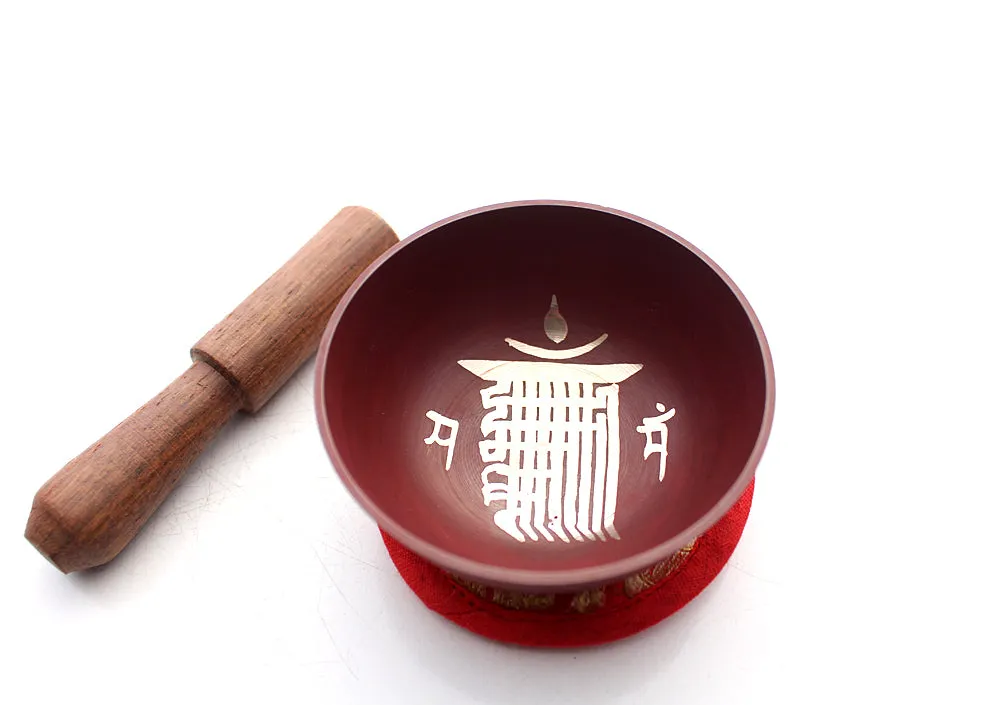Kala Chakra Painted Singing Bowls Gift Box Set