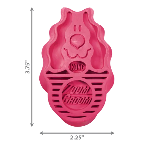 KONG ZoomGroom™ Raspberry For Dogs
