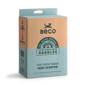 Large Poop Bags with Handles | Mint Scented