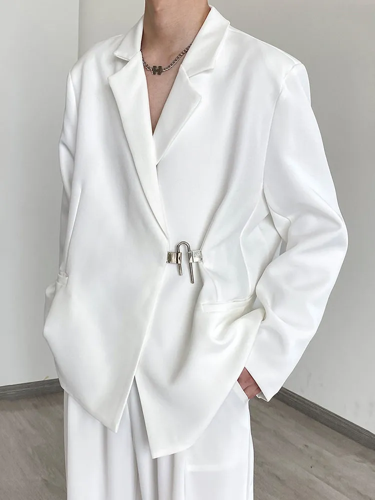 Men's Buckle Up Street Fashion Hip Hop Blazer