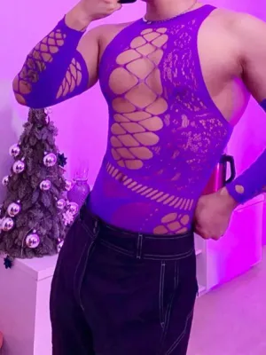 Mens Butterfly Hollow Hip-Covering Sexy Underwear