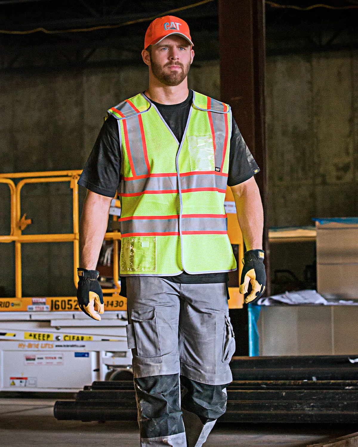 MEN'S HI-VIS 5 POINT BREAKAWAY SAFETY VEST