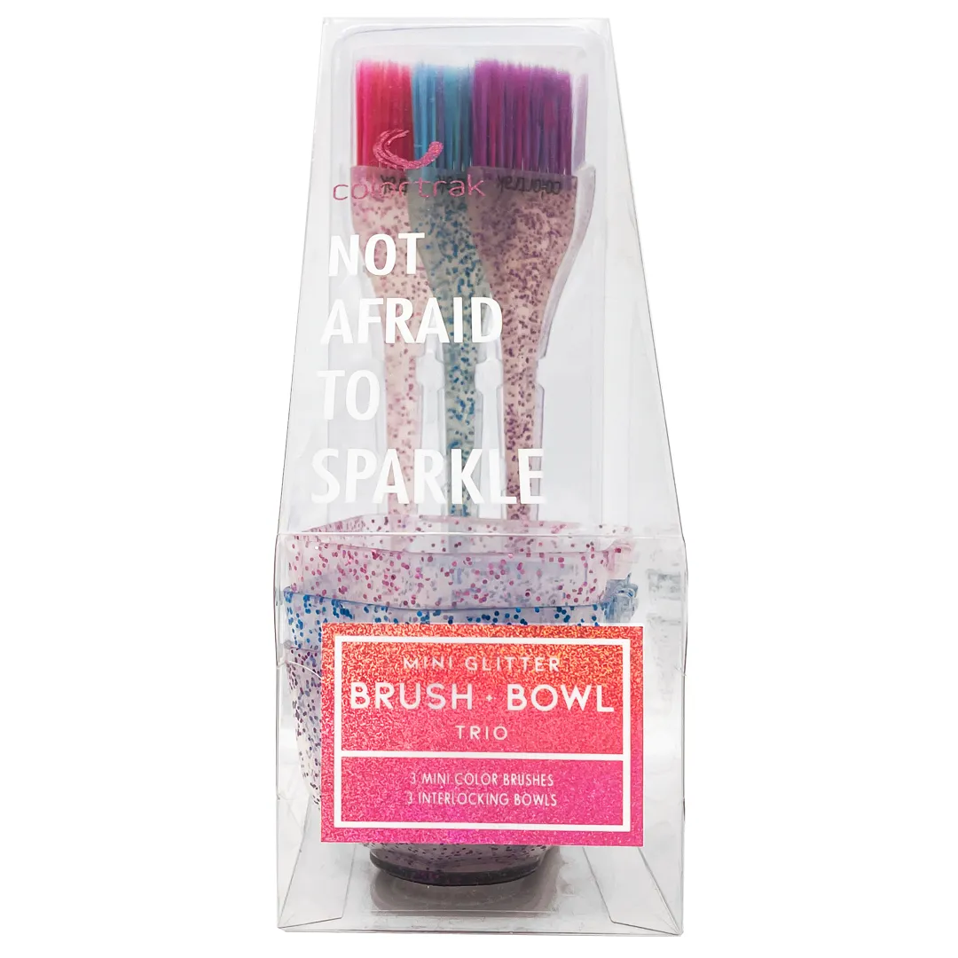 Mini Glitter Trio Brush & Bowl