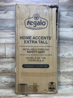 NEW Regalo Extra Tall Home Accents Metal Walk Through Baby Gate
