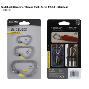 Nite Ize SlideLock Carabiner Steel 3-pack