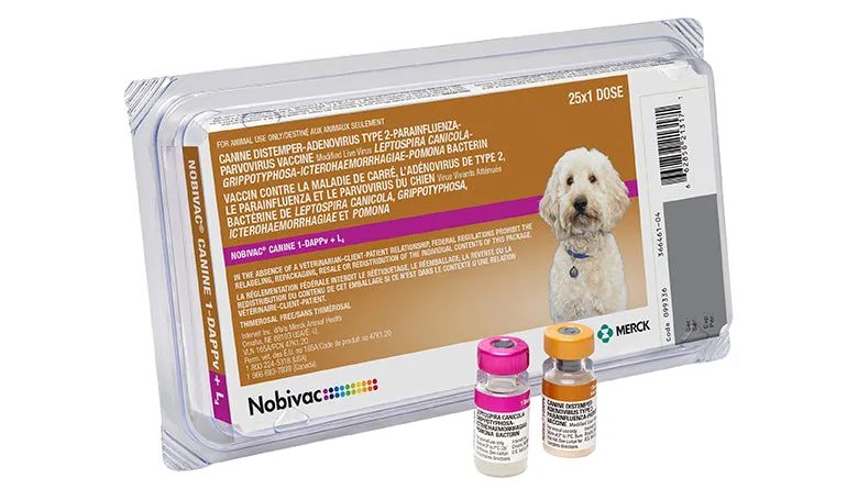 Nobivac Canine 1-DAPPv   L4 - 25 x 1 Dose Tray
