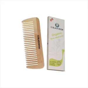 Organic young green neem wooden comb C05