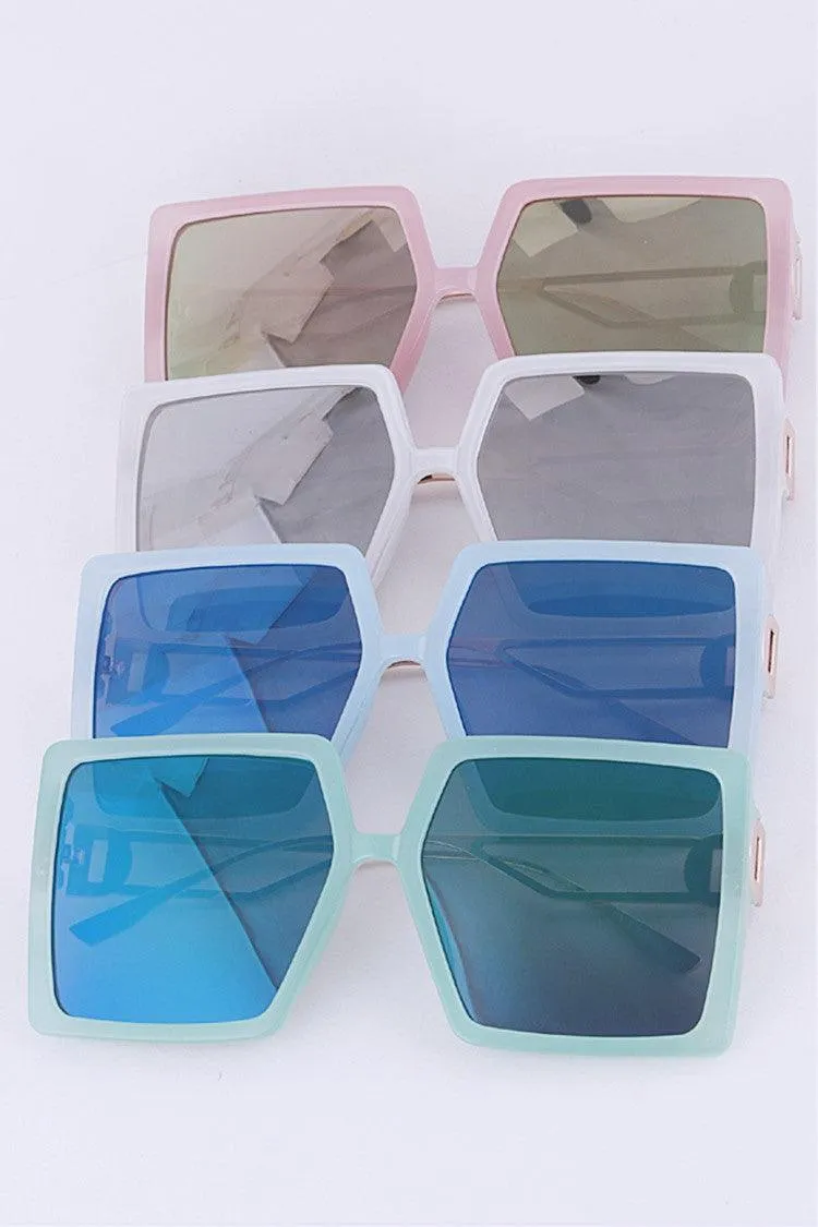 Pastel Square Iconic Sunglasses
