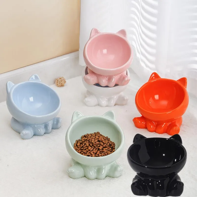 Pet Dog & Cat Ceramic Feeding Bowls