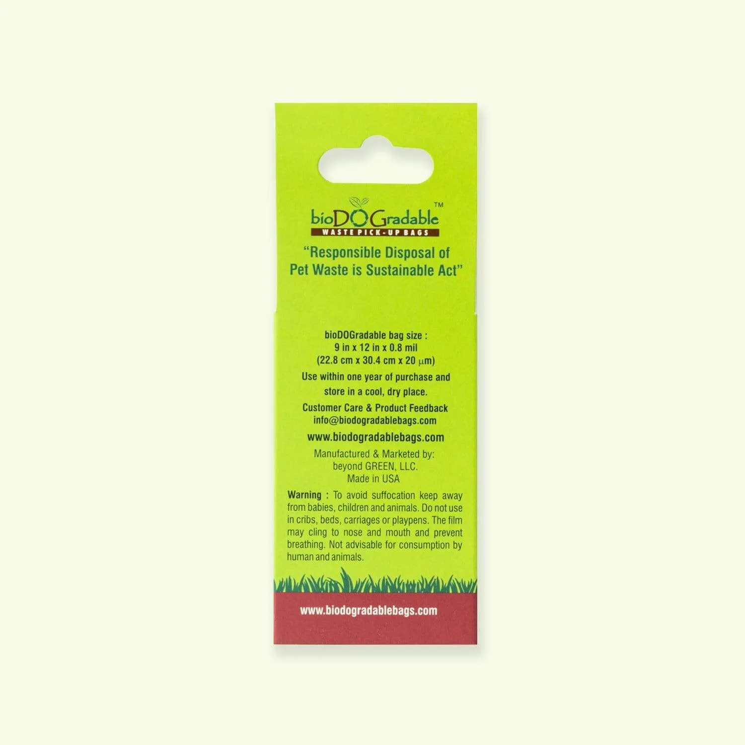 Pet Waste Bag Dispenser - Biodegradable Pet Waste Bags, Leak Proof, Plastic Free