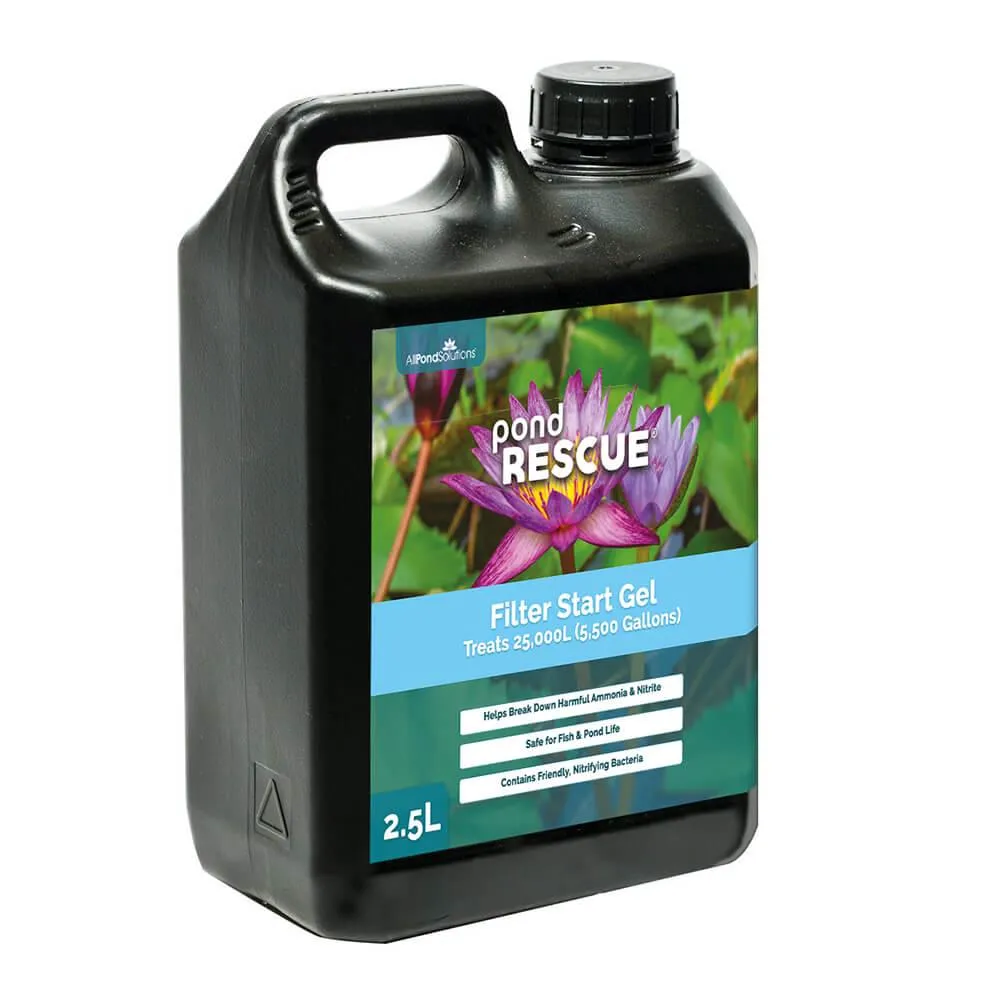 PondRescue Filter Start Gel 1L - 2.5L Treats 10,000-25,000 Litres