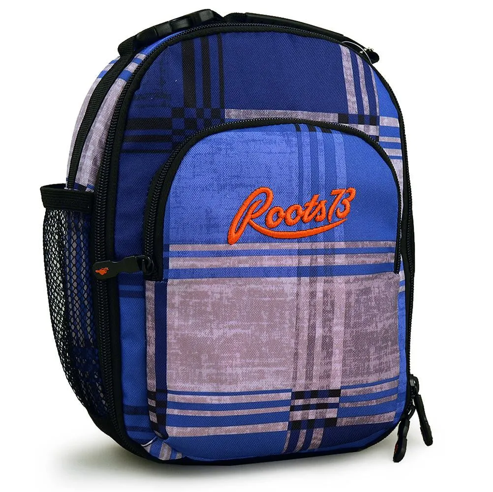 Roots 73 Cooler Bag (Grey and Blue Plaid)