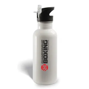 SHO Championship Boxing Logo 20 oz Screw Top Water Bottle with Straw