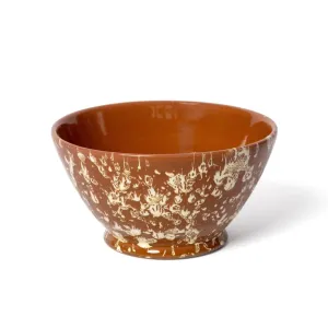 Small Splatter Bowl, Terracotta and Cream