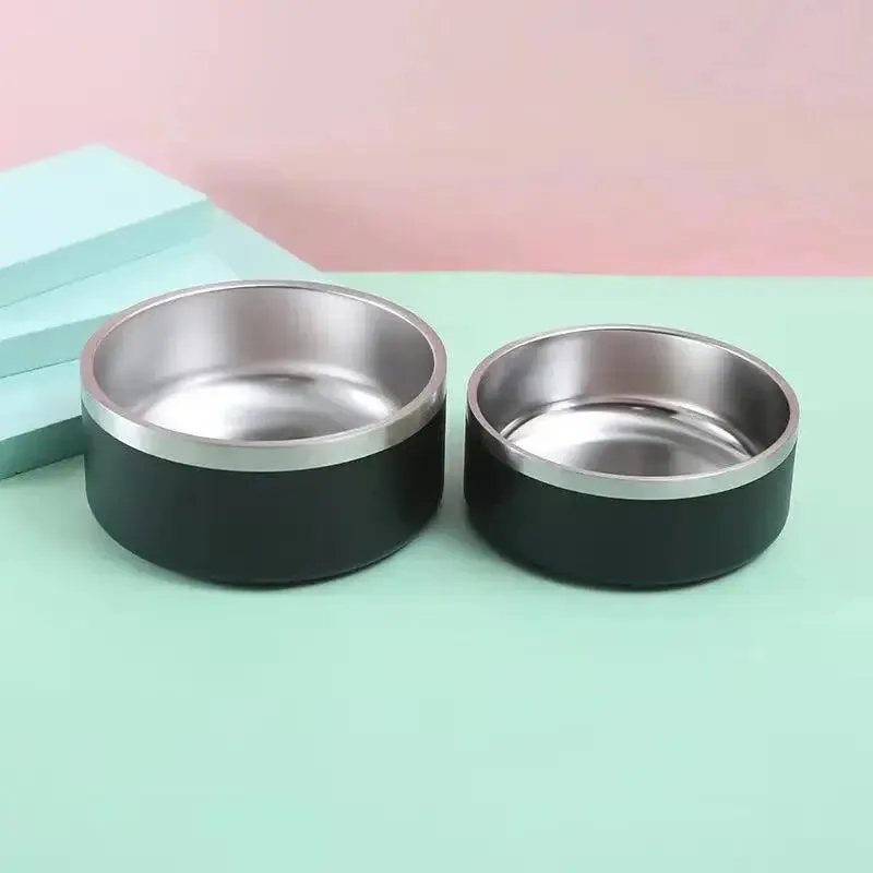 Stainless Steel Dog Bowl Upright Dog Bowls