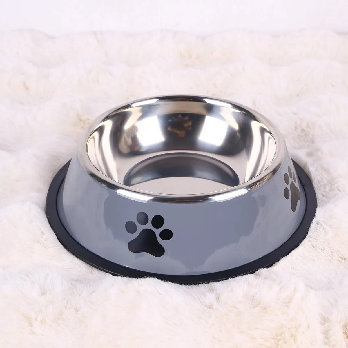 Stainless Steel Pet Bowls with Non-Slip Base – Multiple Sizes