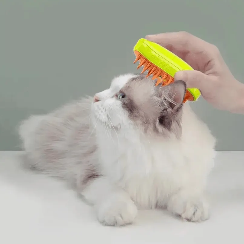 Steamy Electric Cat Grooming Brush