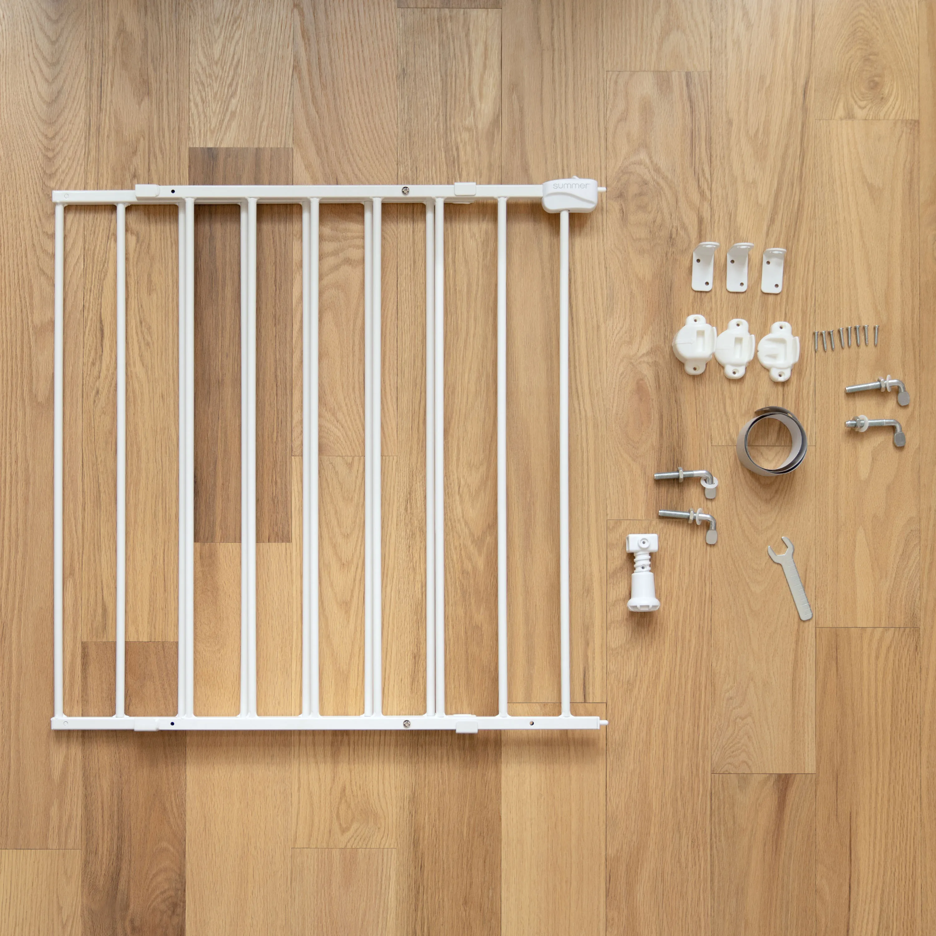 The Stairway 42W Series Safety Pet and Baby Gate, Openings from 28"-42" Wide - White
