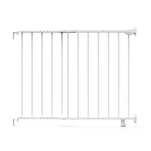 The Stairway 42W Series Safety Pet and Baby Gate, Openings from 28"-42" Wide - White