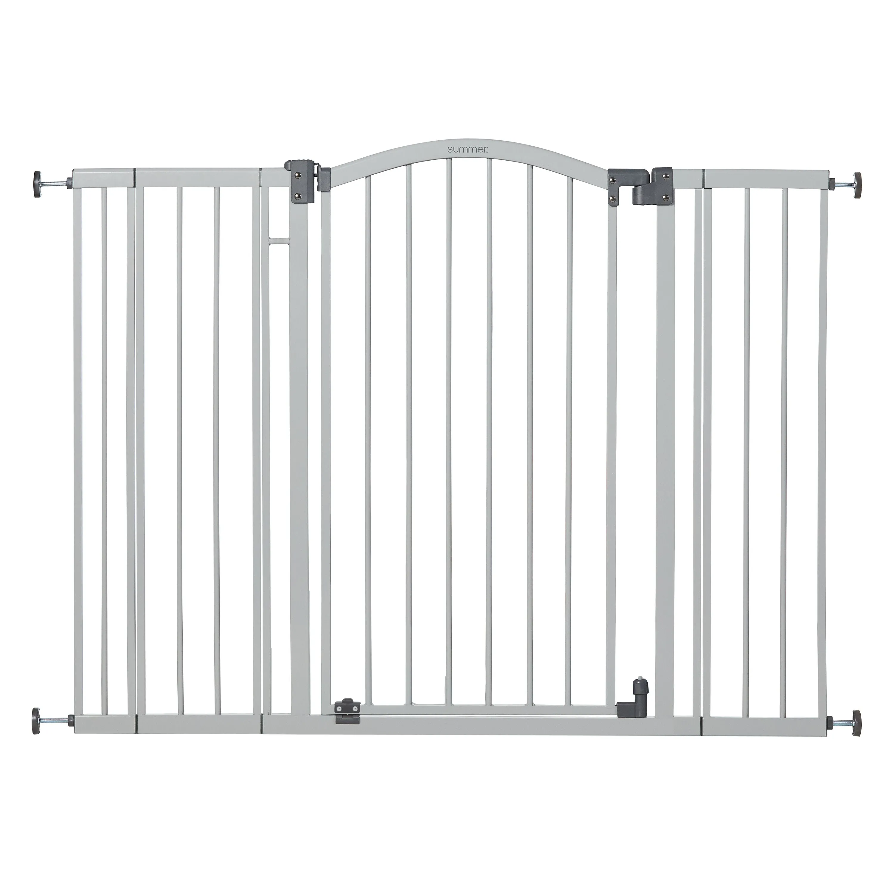 The Thruway 53W Series Pet and Baby Gate, Openings 29.5-53", 38" Tall - Gray