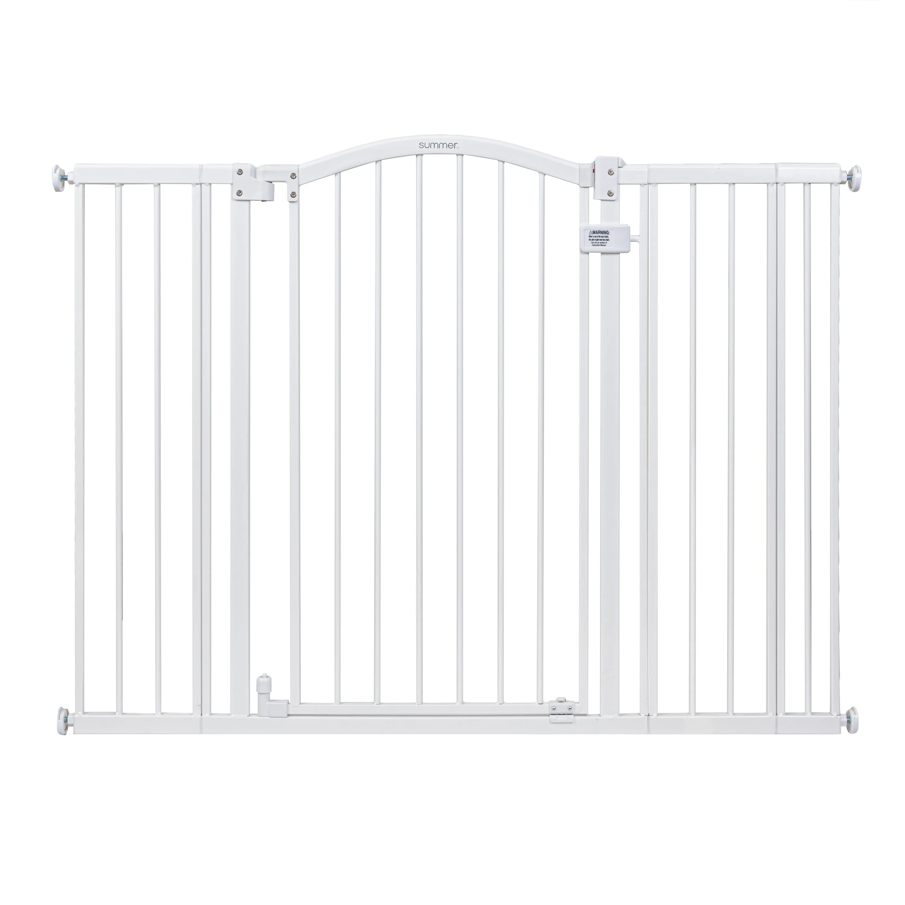 The Thruway 53W Series Pet and Baby Gate, Openings 29.5"-53" Wide, 38" Tall - White