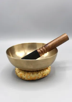 Tibetan Healing Zen Singing Bowl 6.8"/17 cm with Cushion and Mallet Note # B