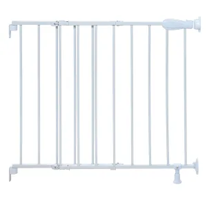 Top of Stairs Simple to Secure Metal Pet and Baby Gate, Openings 29"-42" Wide, 30" Tall